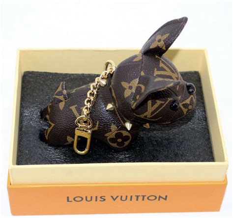 louis vuitton bulldog keychain authentic|louis vuitton key pouch wallet.